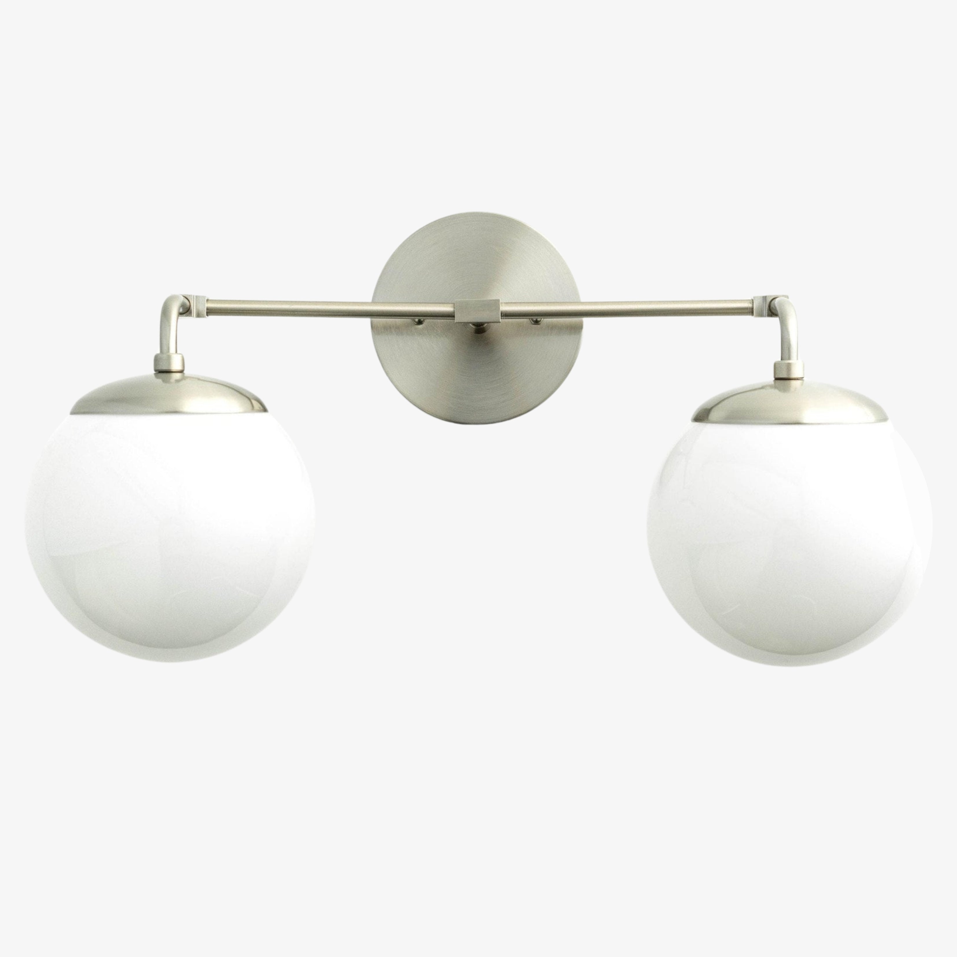 Pearl 2/3-Light Wall Sconce Milk Glass Hallway