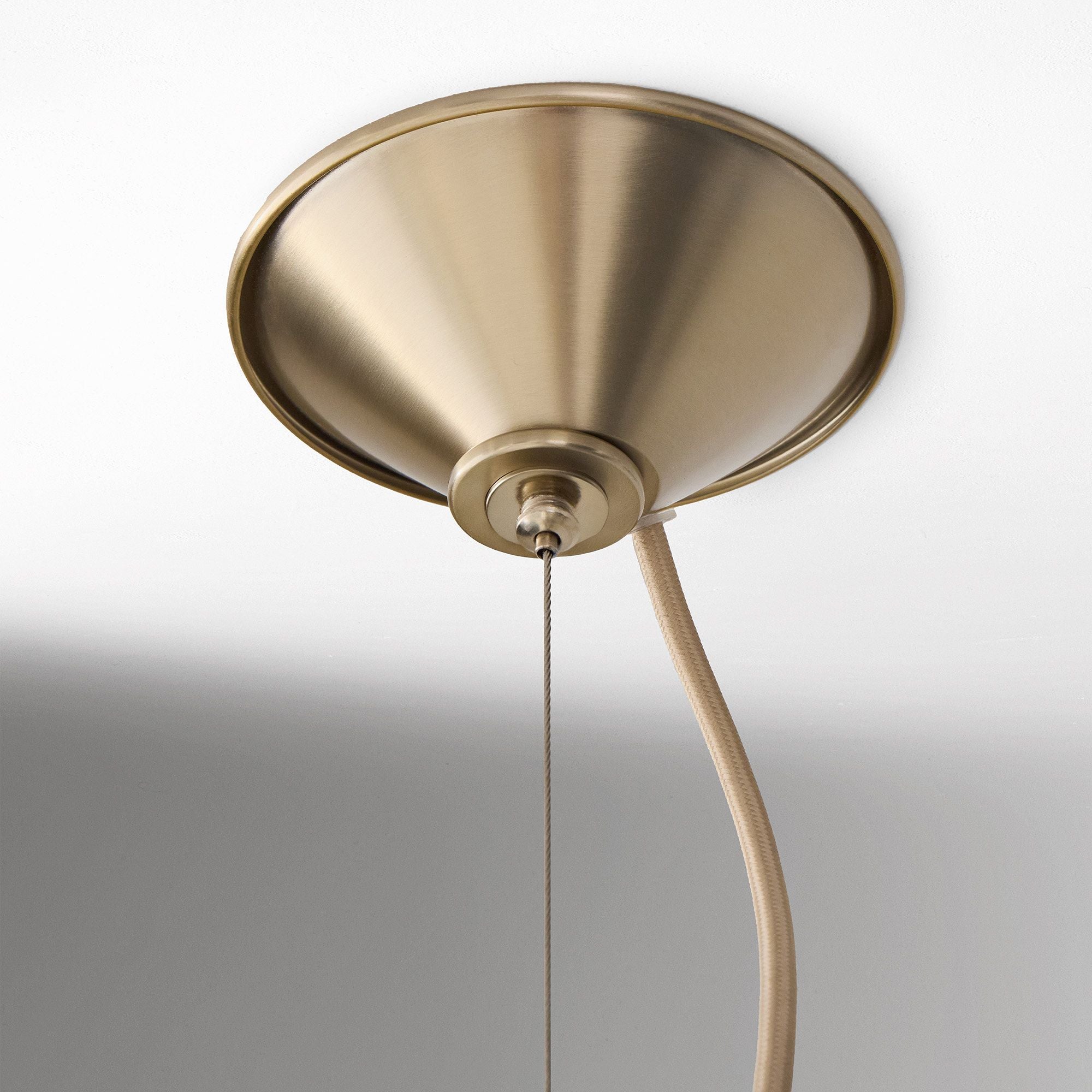 Curve Modern Linen Pendant Light