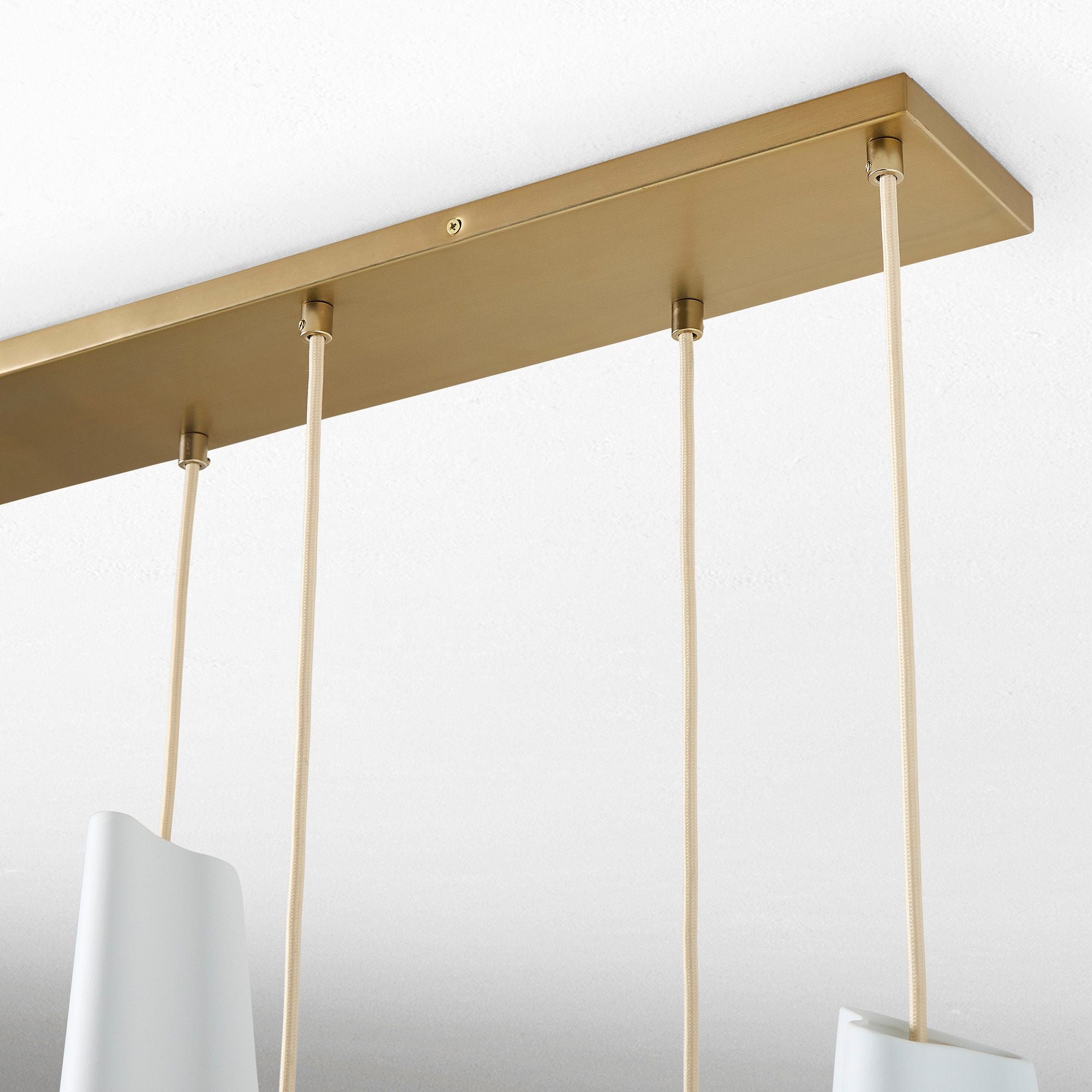 Slant Ceramic Multi-Light Pendant Light