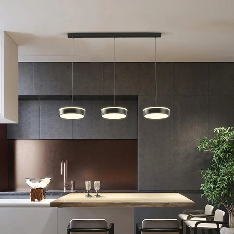 Arisha Pendant Light Cluster Metal Acrylic Bar