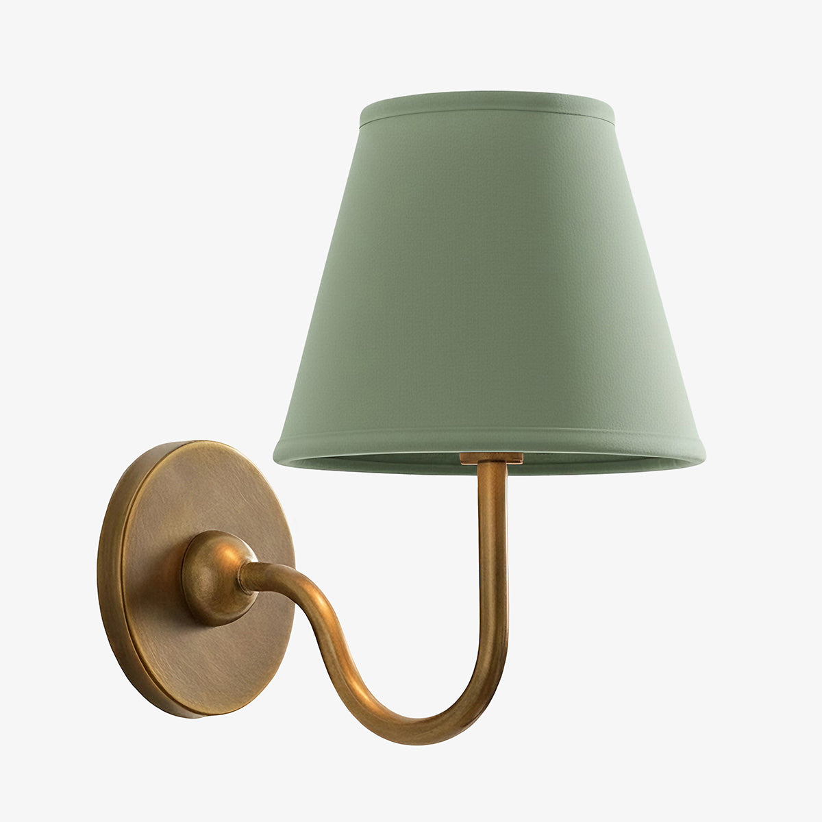 Grace Brass Linen Wall Lamp