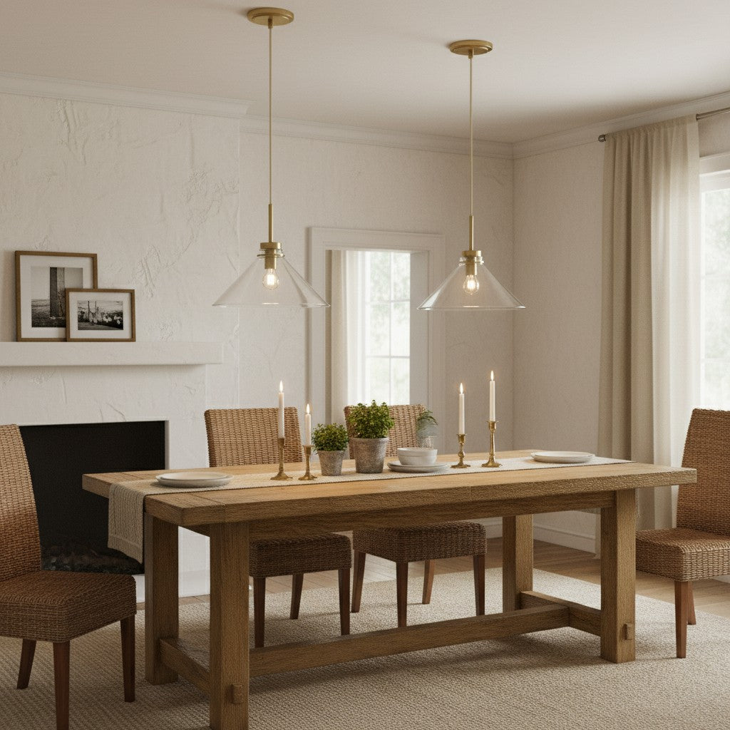 Grange Pendant Light Metal&Glass
