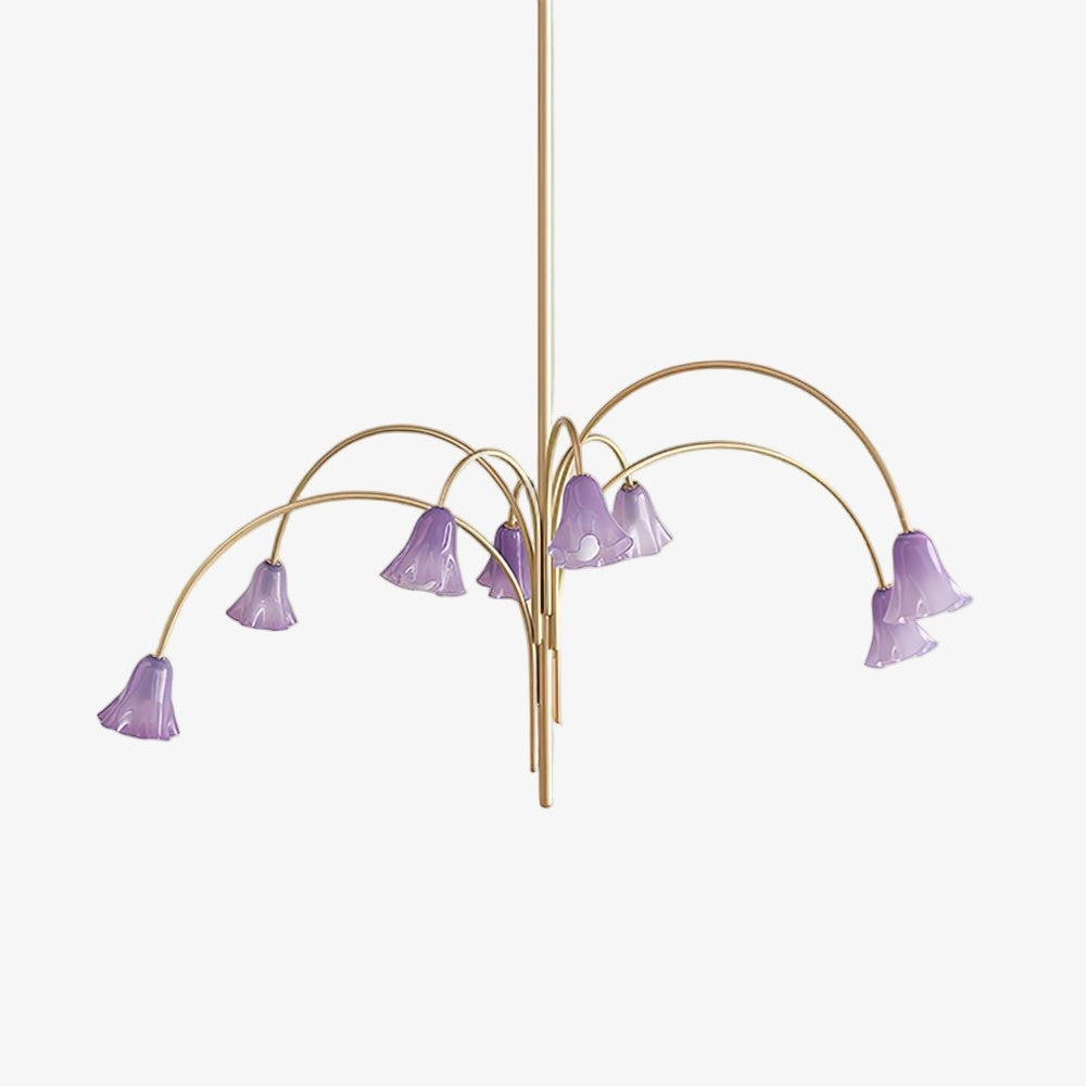 Musa Arched Arm Floral Chandelier Romantic Bedroom