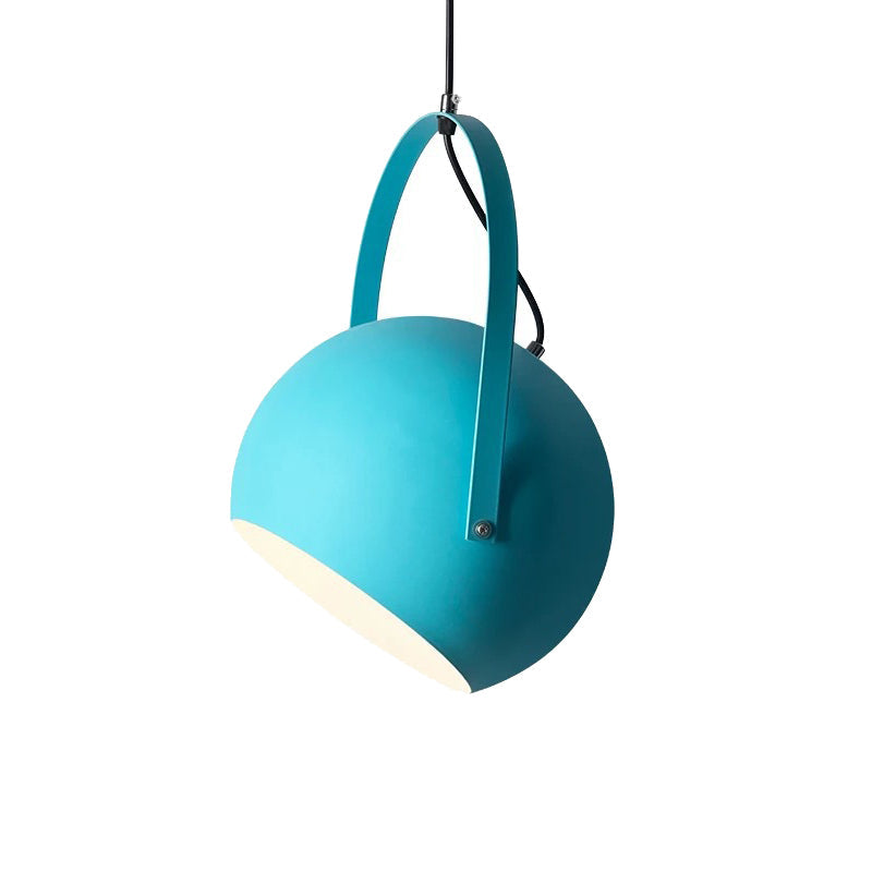Valentina Colorful Art Deco Pendant Light Spherical Metal Bedroom