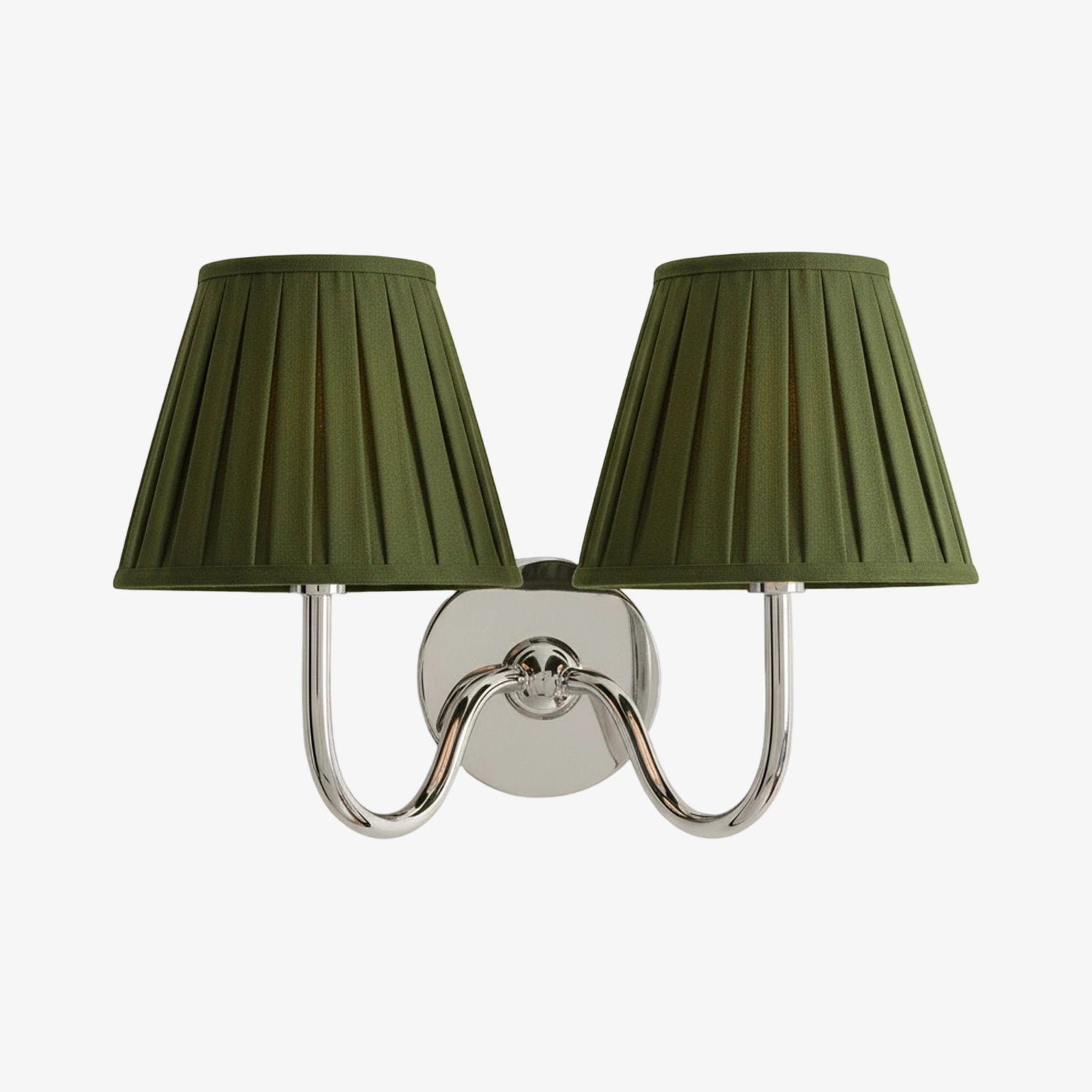 Grace Brass Linen Wall Lamp