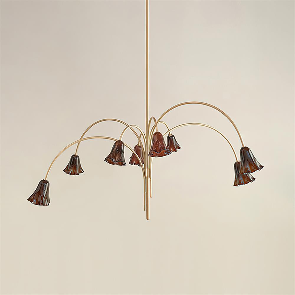 Musa Arched Arm Floral Chandelier Romantic Bedroom