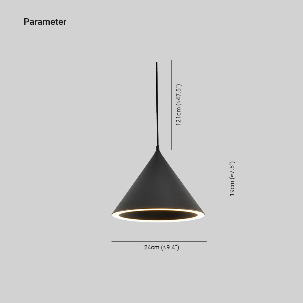Valentina Funnel-Shape LED Pendant Light for Living Room - Letslighting