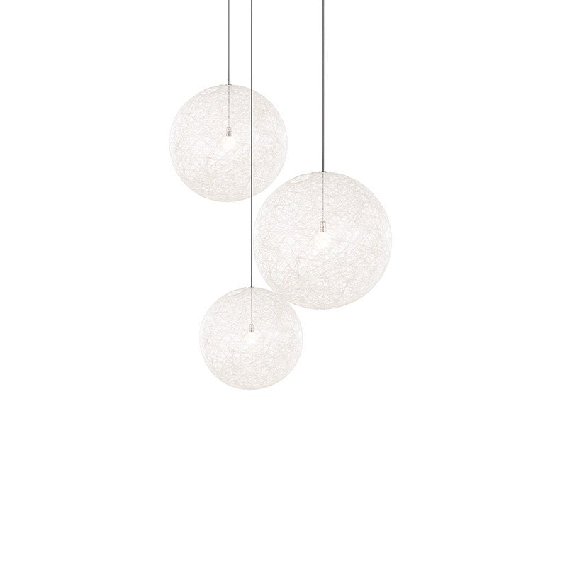 Spherical Modern Metal & Polymers Pendant Light