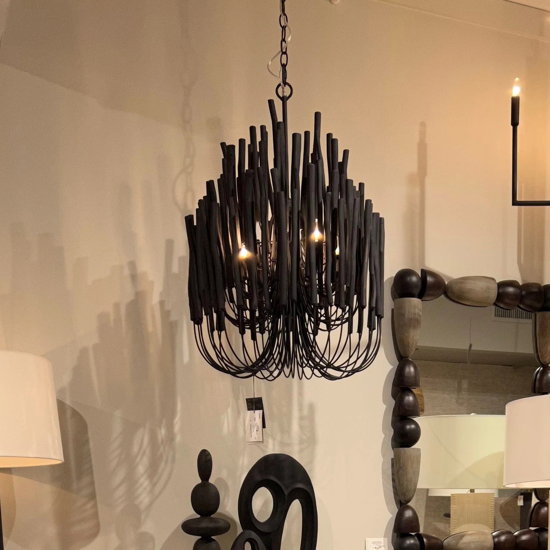 Ulshayra Postmodern Luxury Multi-Stick Wooden Chandelier - Letslighting