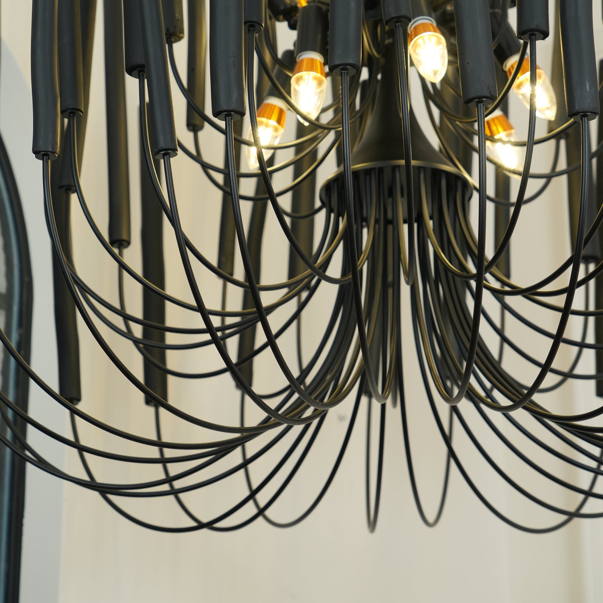 Ulshayra Postmodern Luxury Multi-Stick Wooden Chandelier - Letslighting