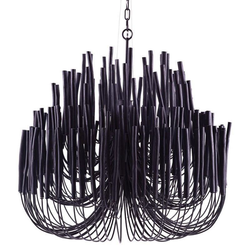 Ulshayra Postmodern Luxury Multi-Stick Wooden Chandelier - Letslighting