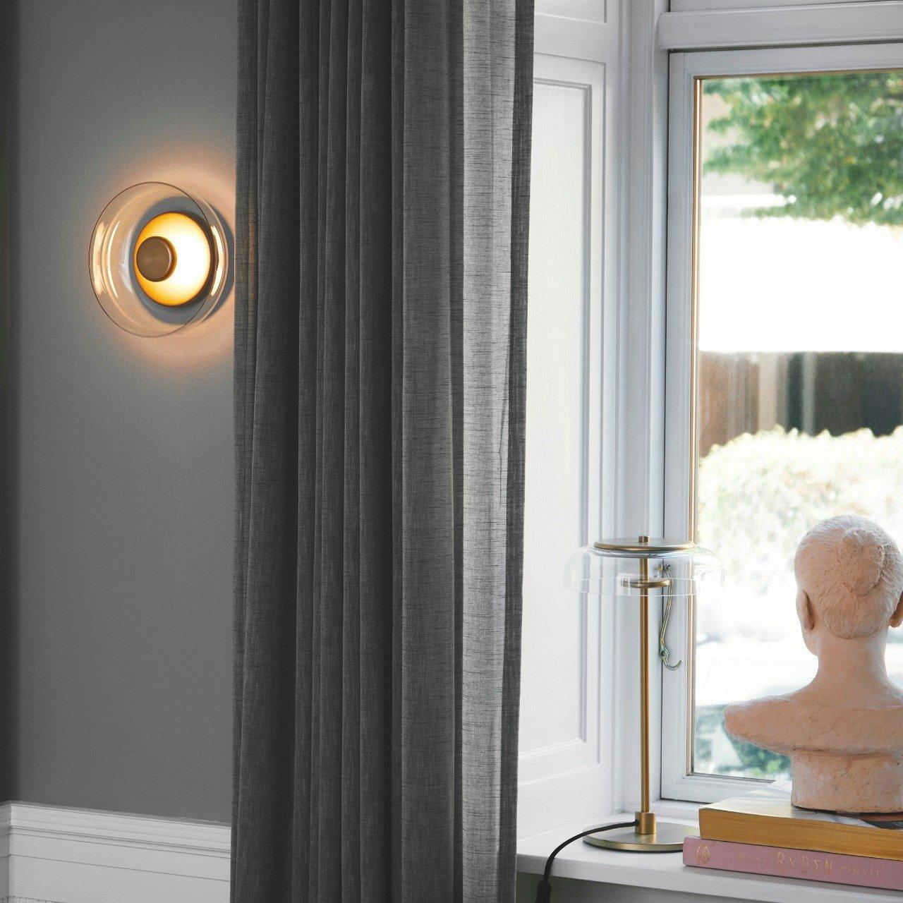 Crux Modern Minimalist Brass Glass Wall Light - Letslighting
