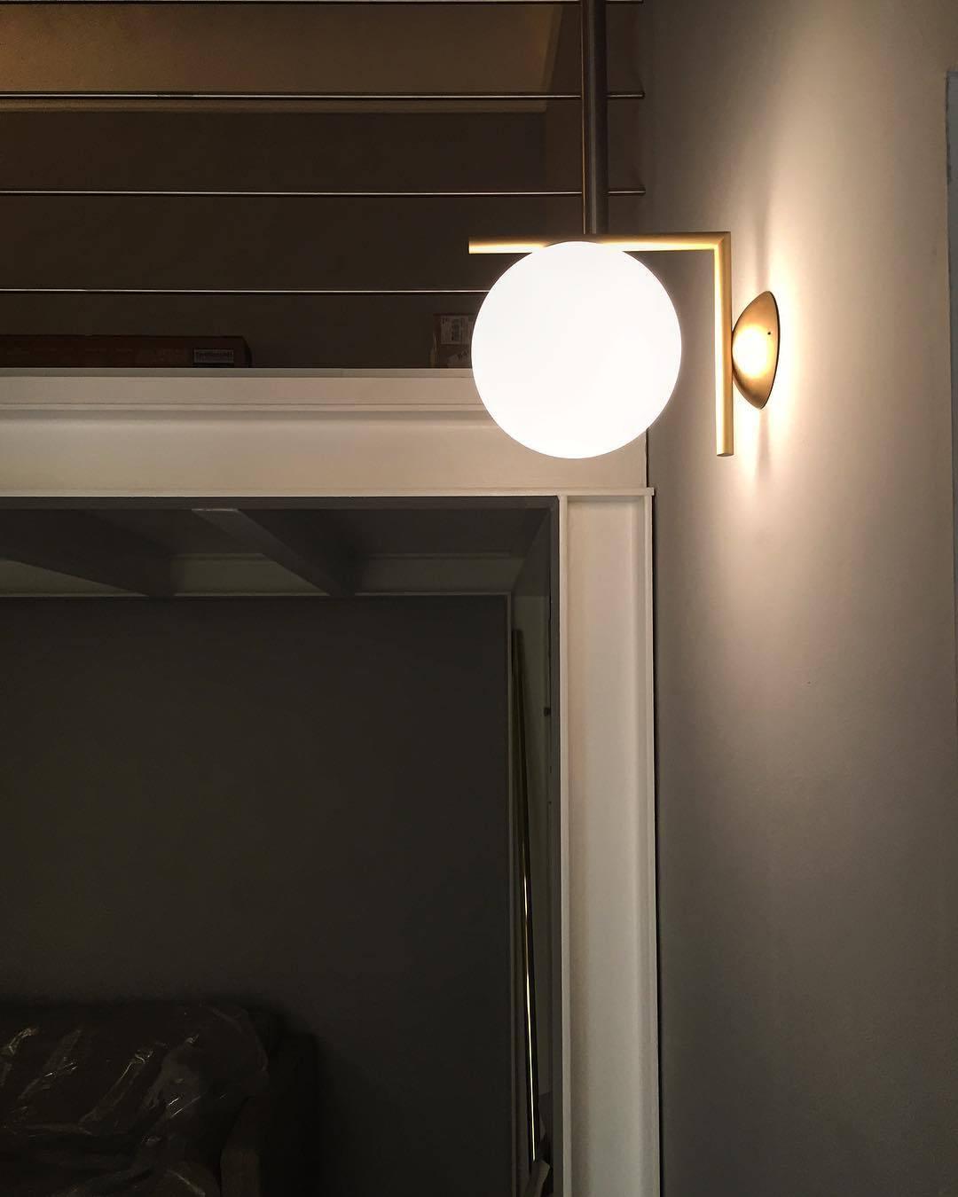 Joanna Modern Minimalist Opal Blown Glass Wall Lamp - Letslighting