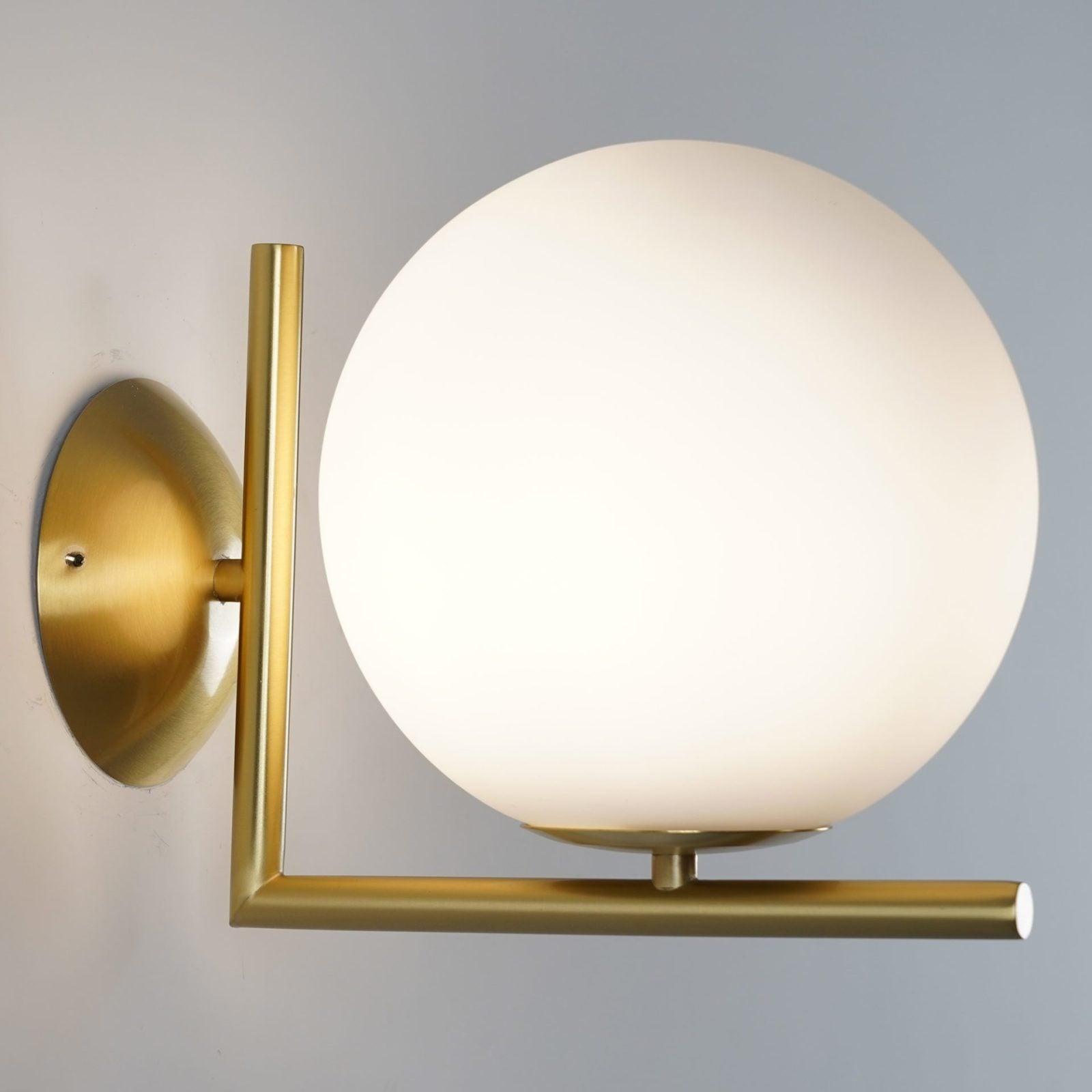 Joanna Modern Minimalist Opal Blown Glass Wall Lamp - Letslighting