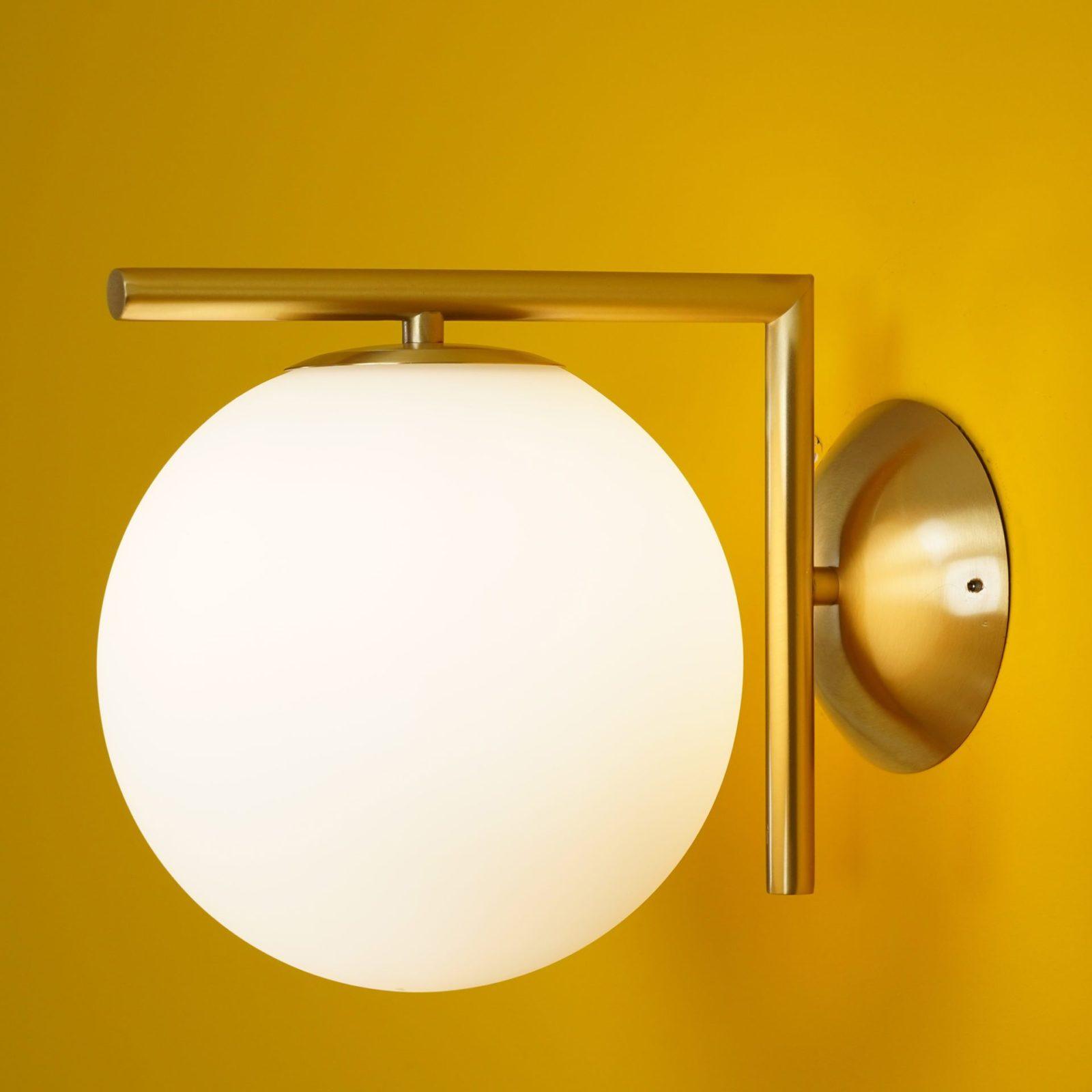 Joanna Modern Minimalist Opal Blown Glass Wall Lamp - Letslighting