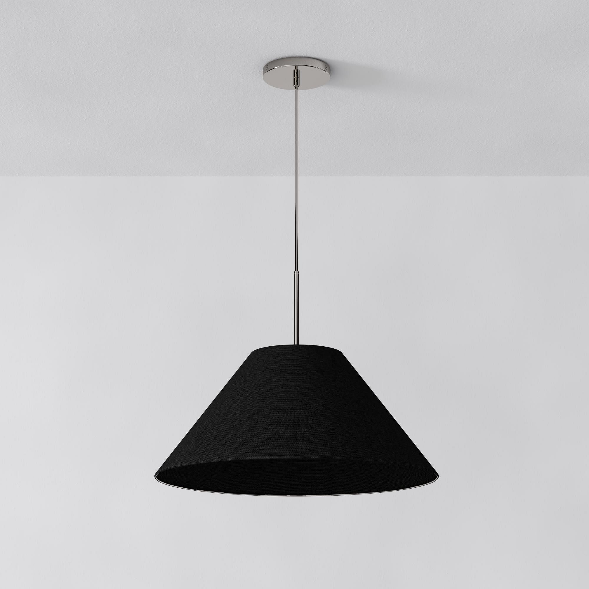 Fabric Black Contemporary Cone swing wall lamps