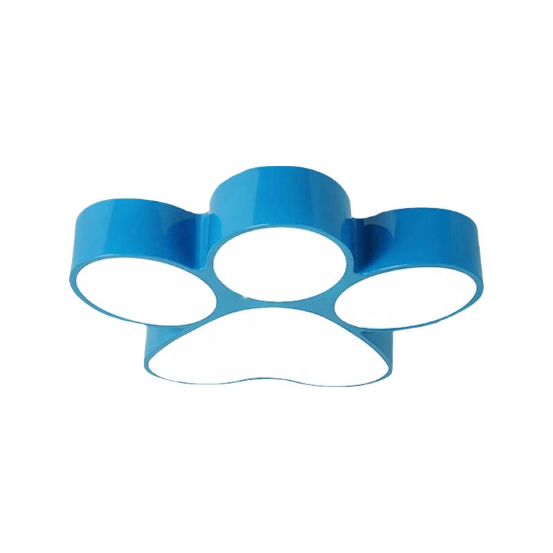 Arisha Modern Dog Paw Acrylic Children Ceiling Flush Mount Light