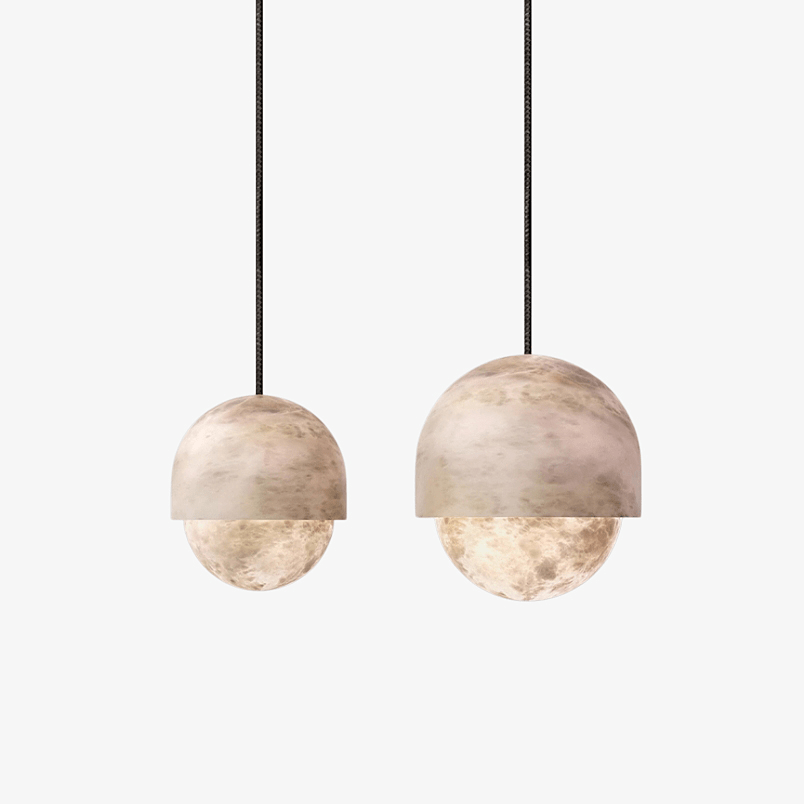 Lunar Modern Alabaster Pendant Light