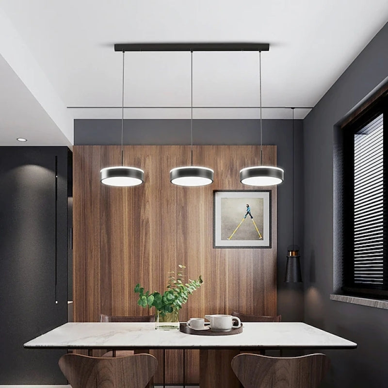 Arisha Pendant Light Cluster Metal Acrylic Bar