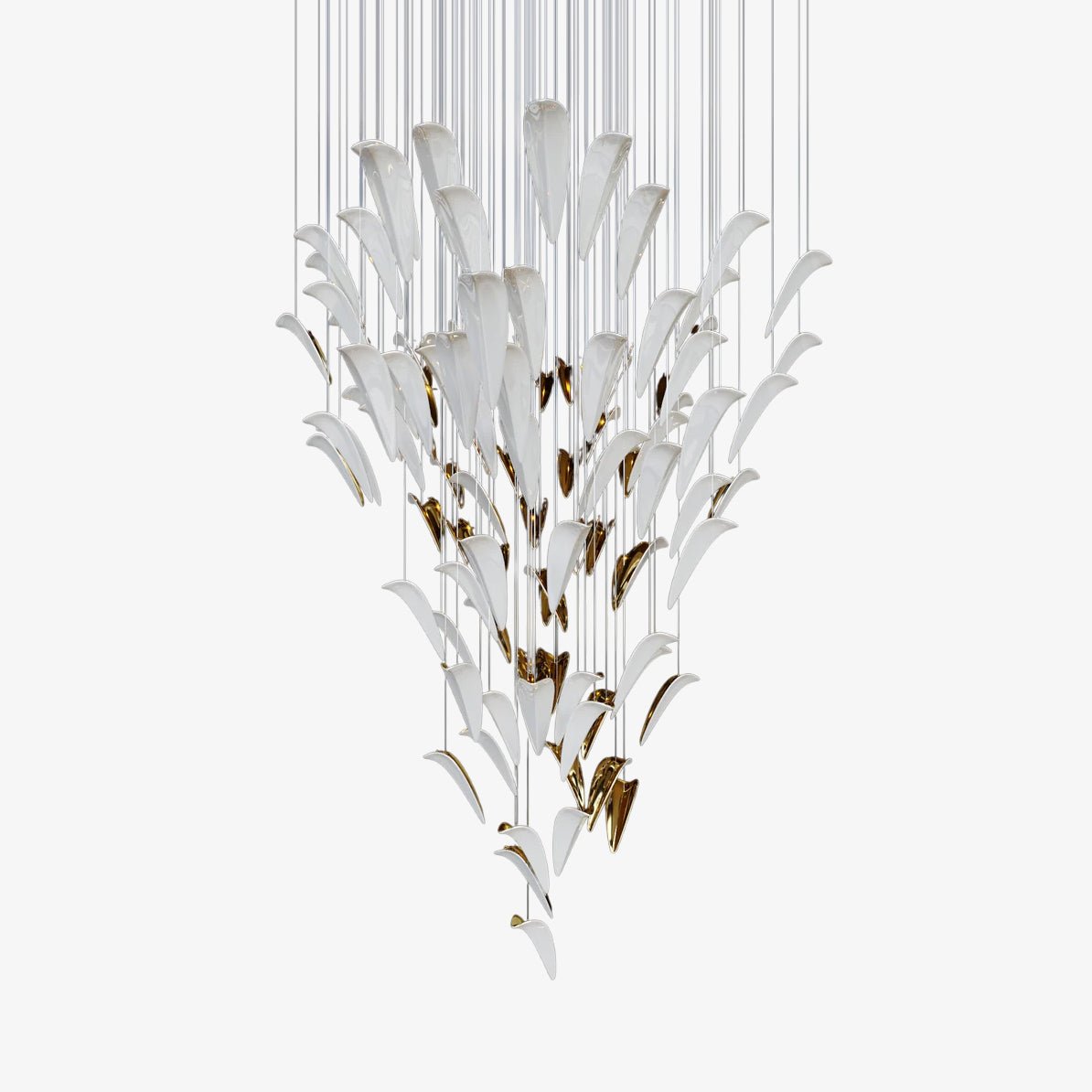 White Feather Art Deco Customize Chandelier - Letslighting
