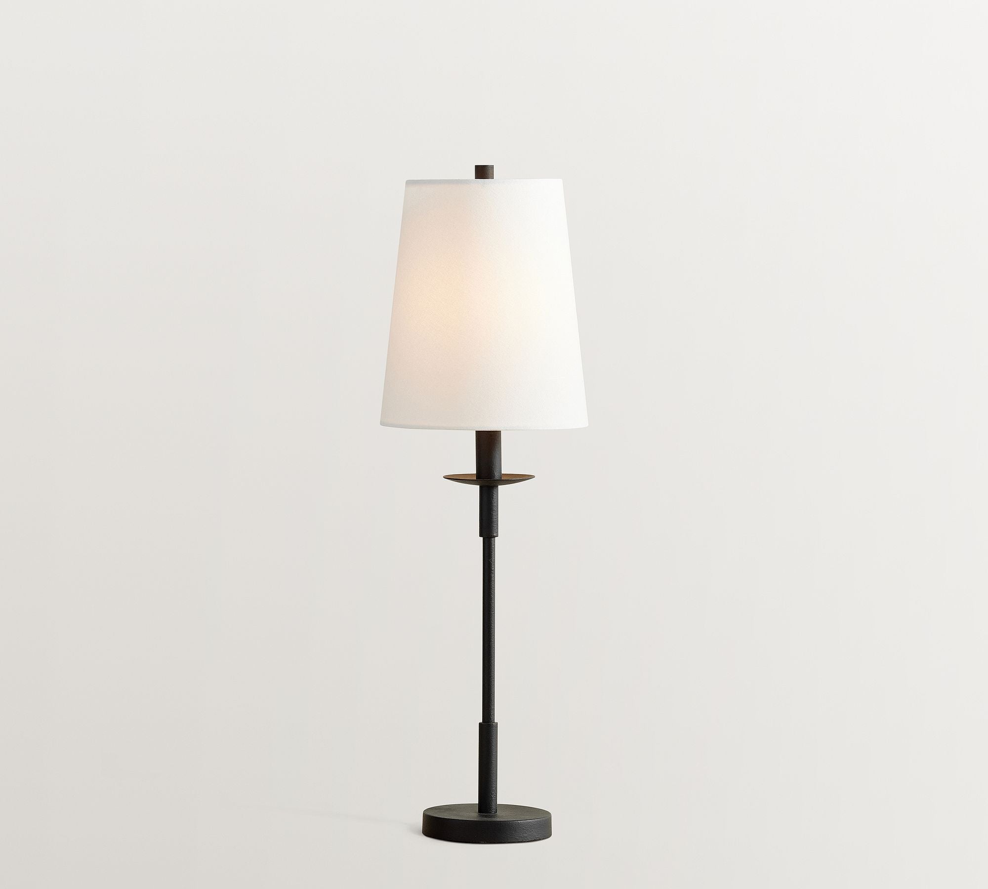 Lodge Modern Iron Linen Table Lamp  Bedroom