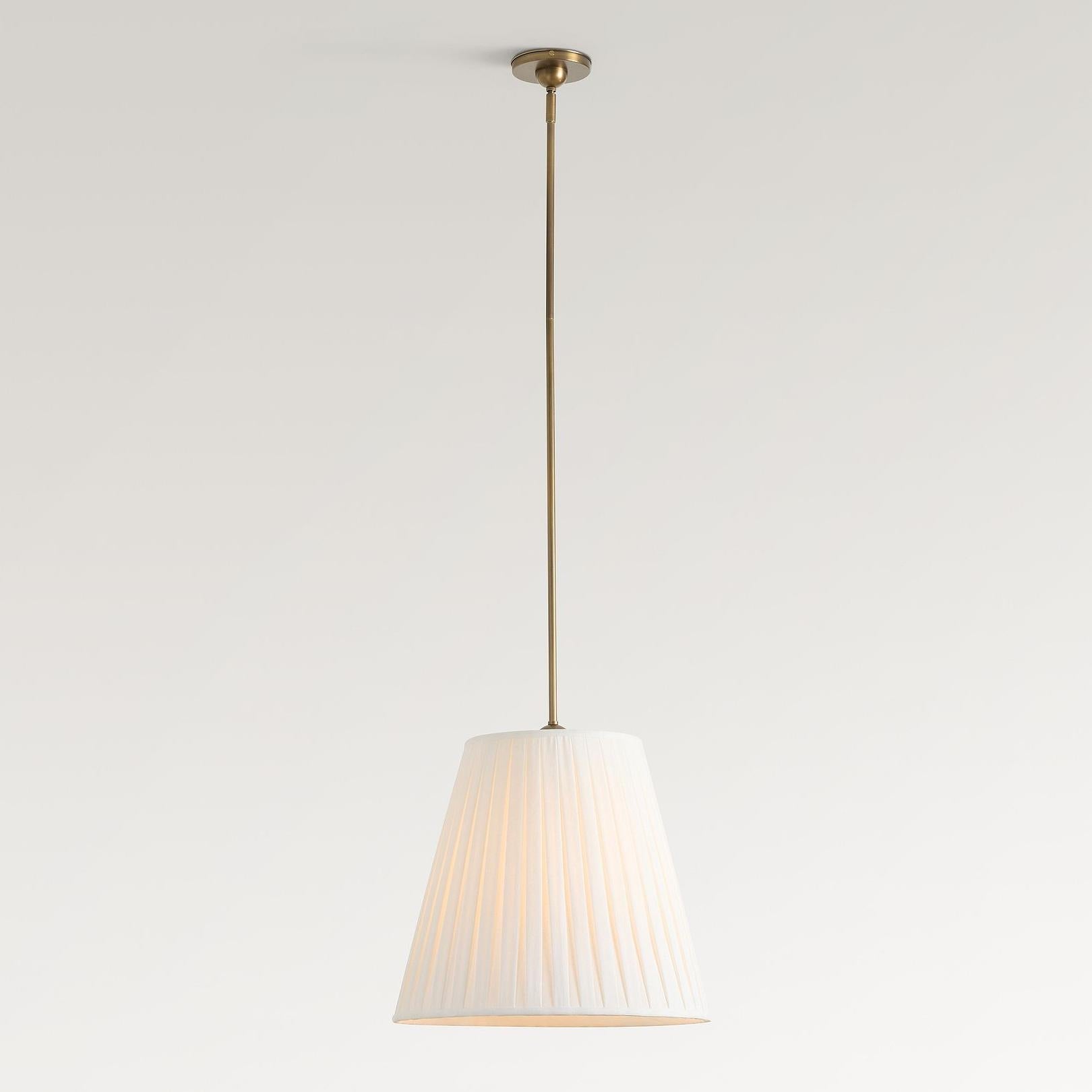 Grace Fabric  Pleated Shade Pendant Light