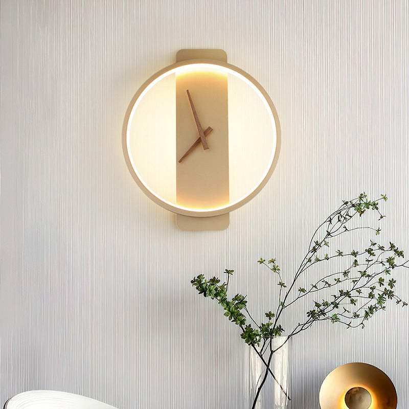 Valentina Arisha Square Clock & Acrylic Wall Lamp - Letslighting