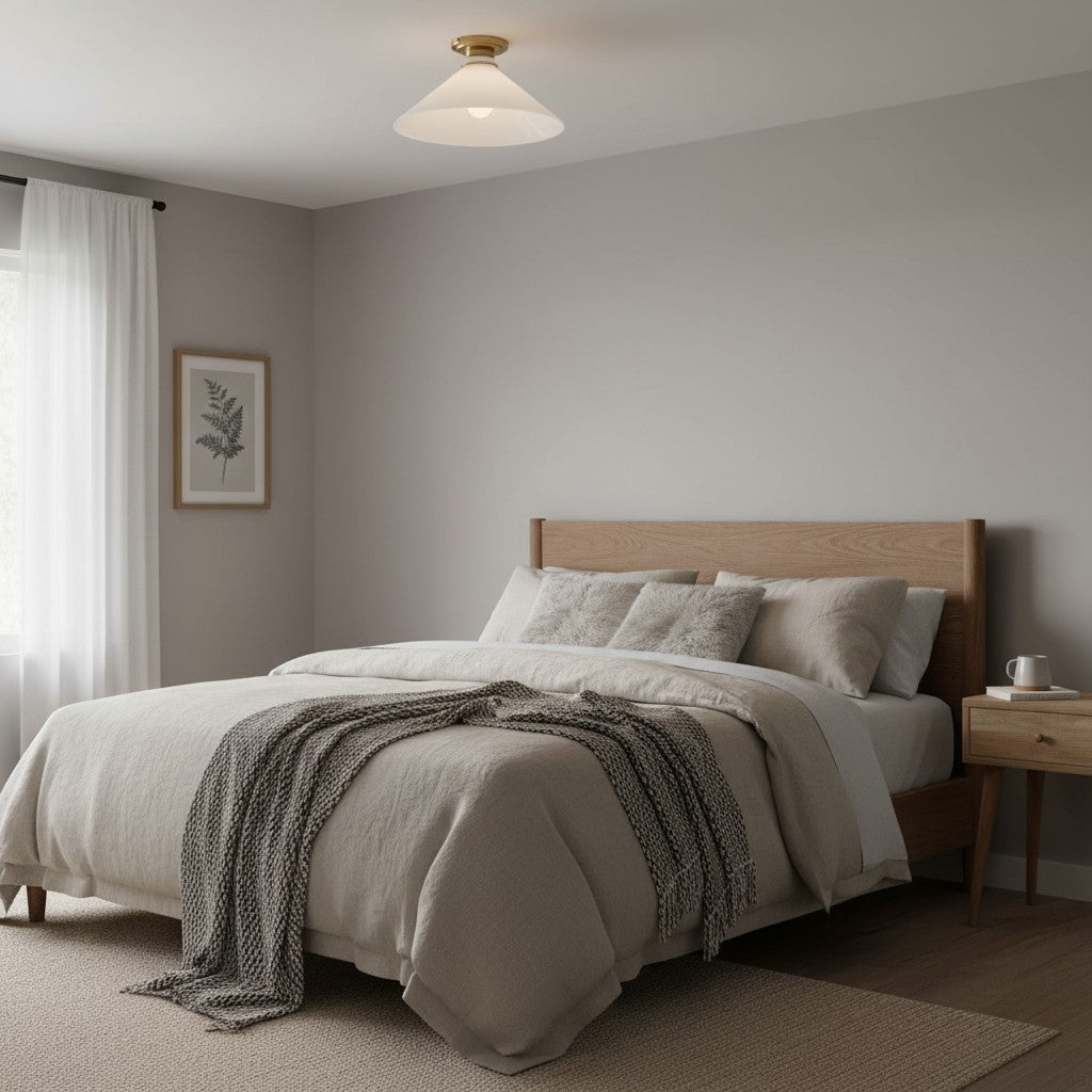 Grange Ceiling Light Metal&Glass