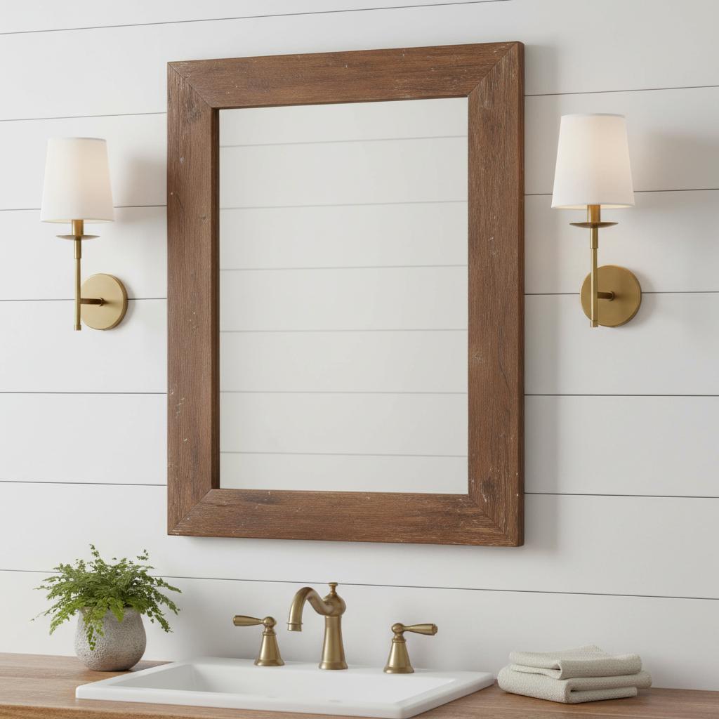 Lodge Brass Fabric Wall Light