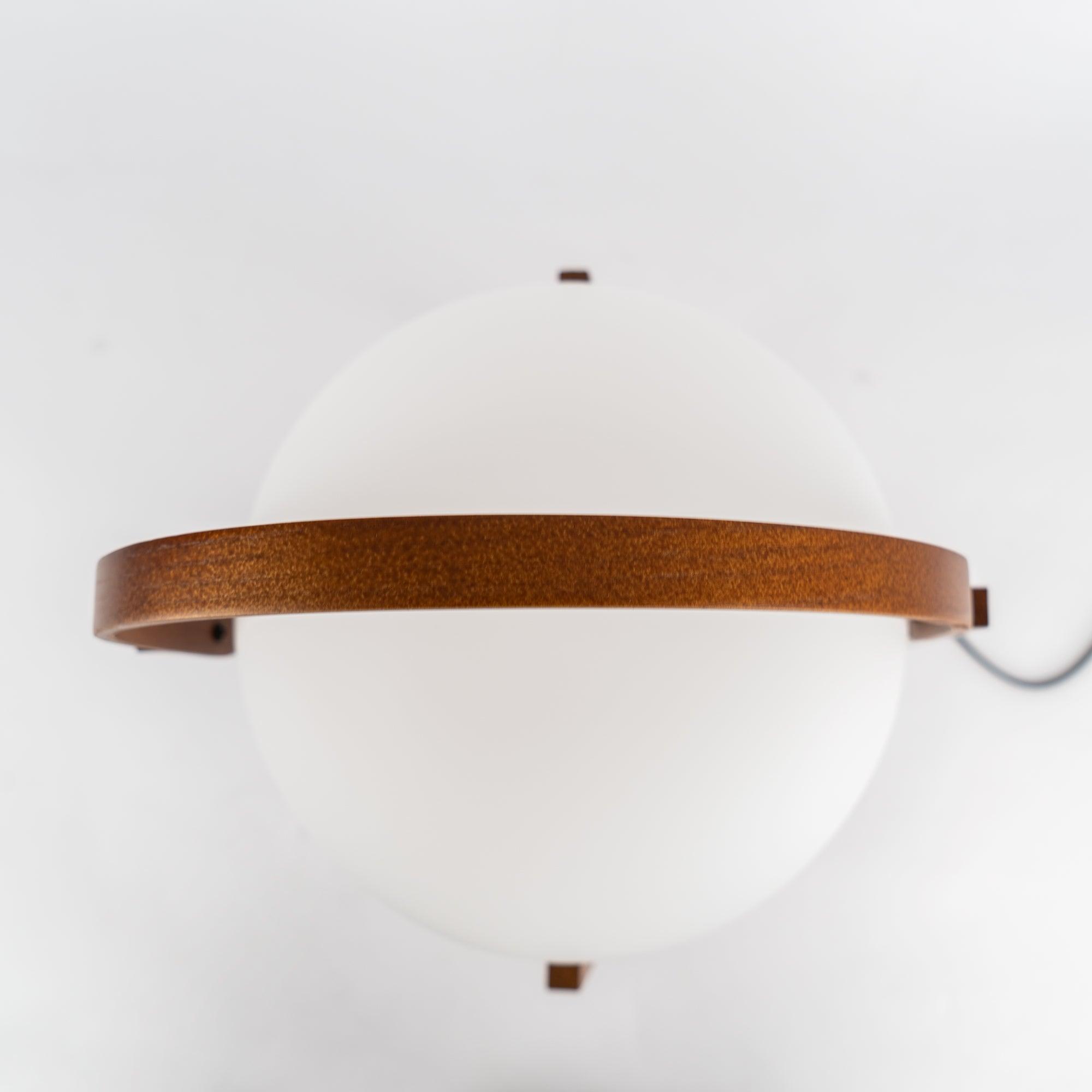 Lethra Wood Glass Table Lamp - Letslighting
