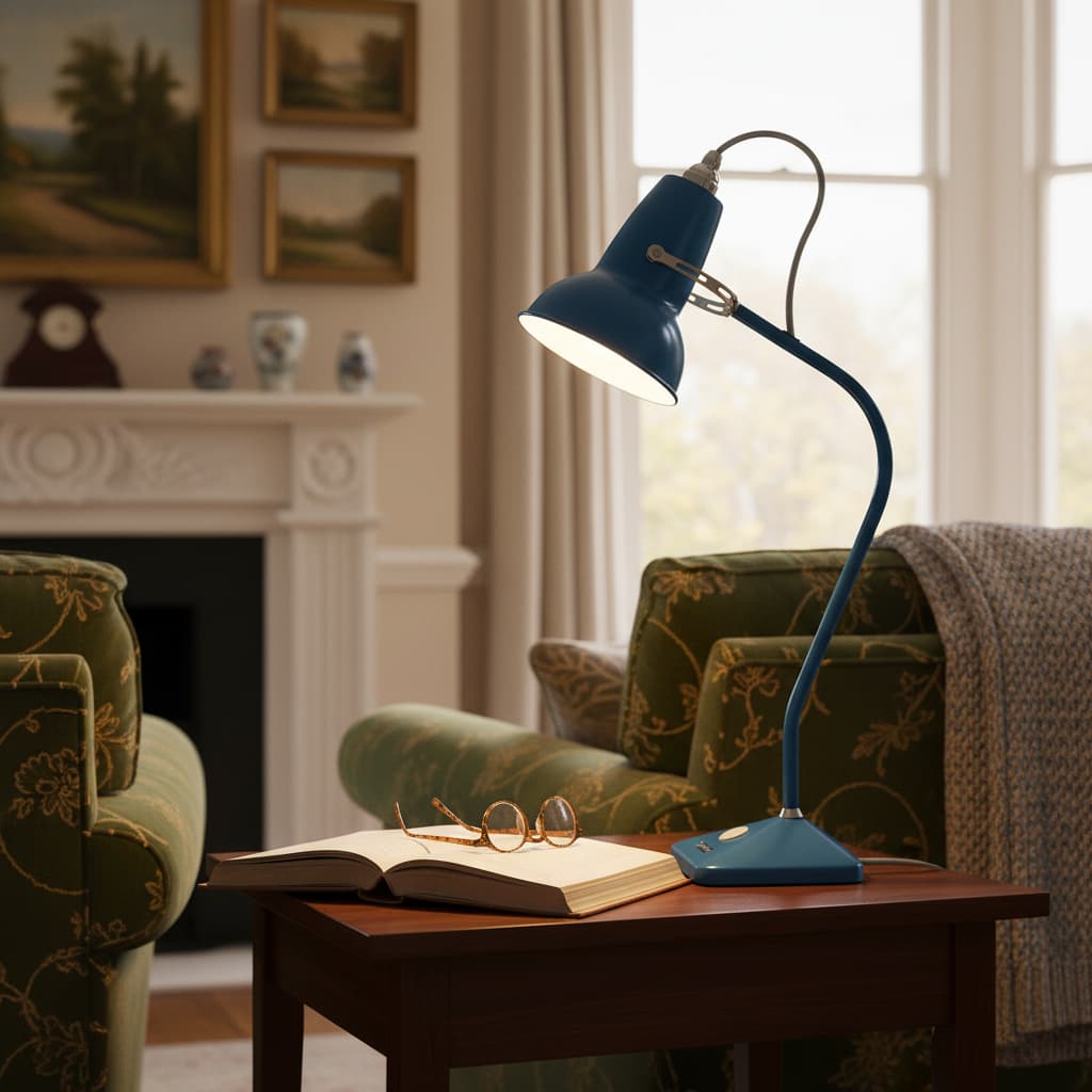 Archive Table Lamp Metal Plug-in
