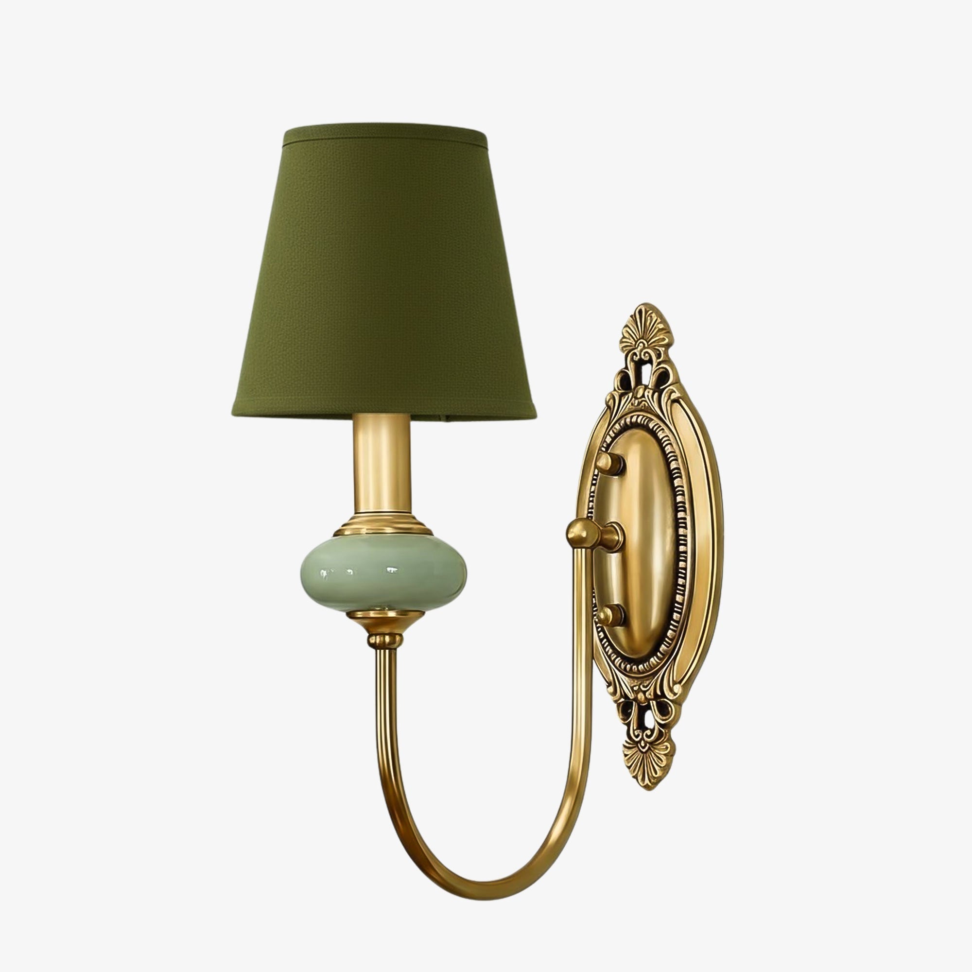 Lodge Wall Lamp Ceramic&Fabric&Metal