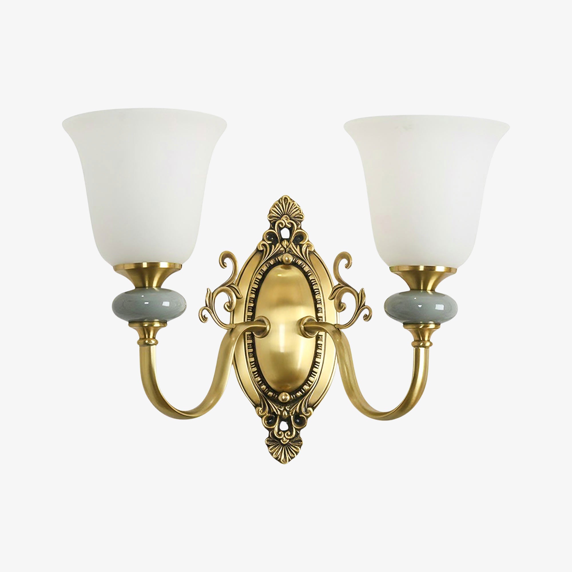 Lodge Wall Lamp Ceramic&Fabric&Metal