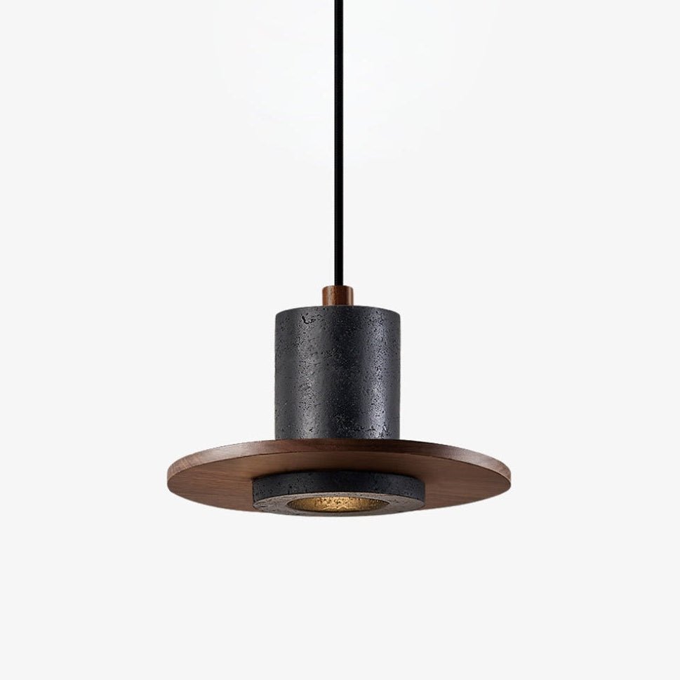 Fedora Minimalist Travertine Pendant Light