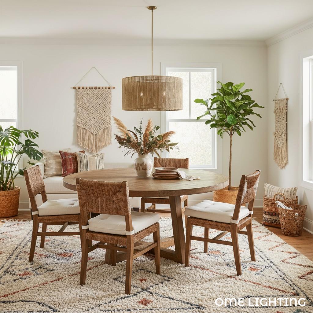 Rowan Drum Brass Pendant Light
