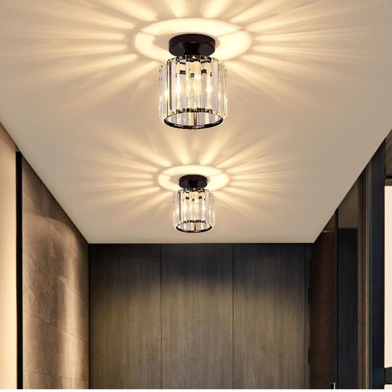 Arisha Modern /Crystal Flush Mount Ceiling Light, 3 Colors - Letslighting