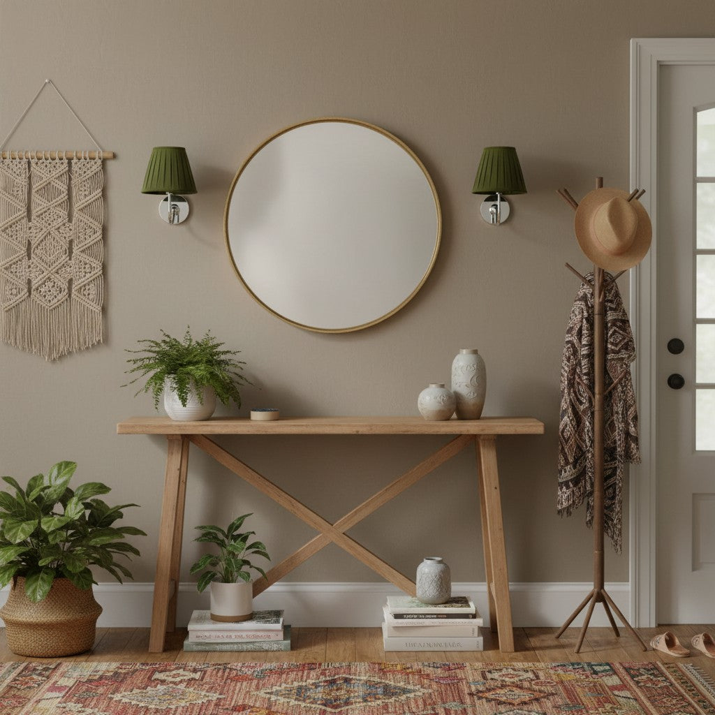 Grace Brass Linen Wall Lamp