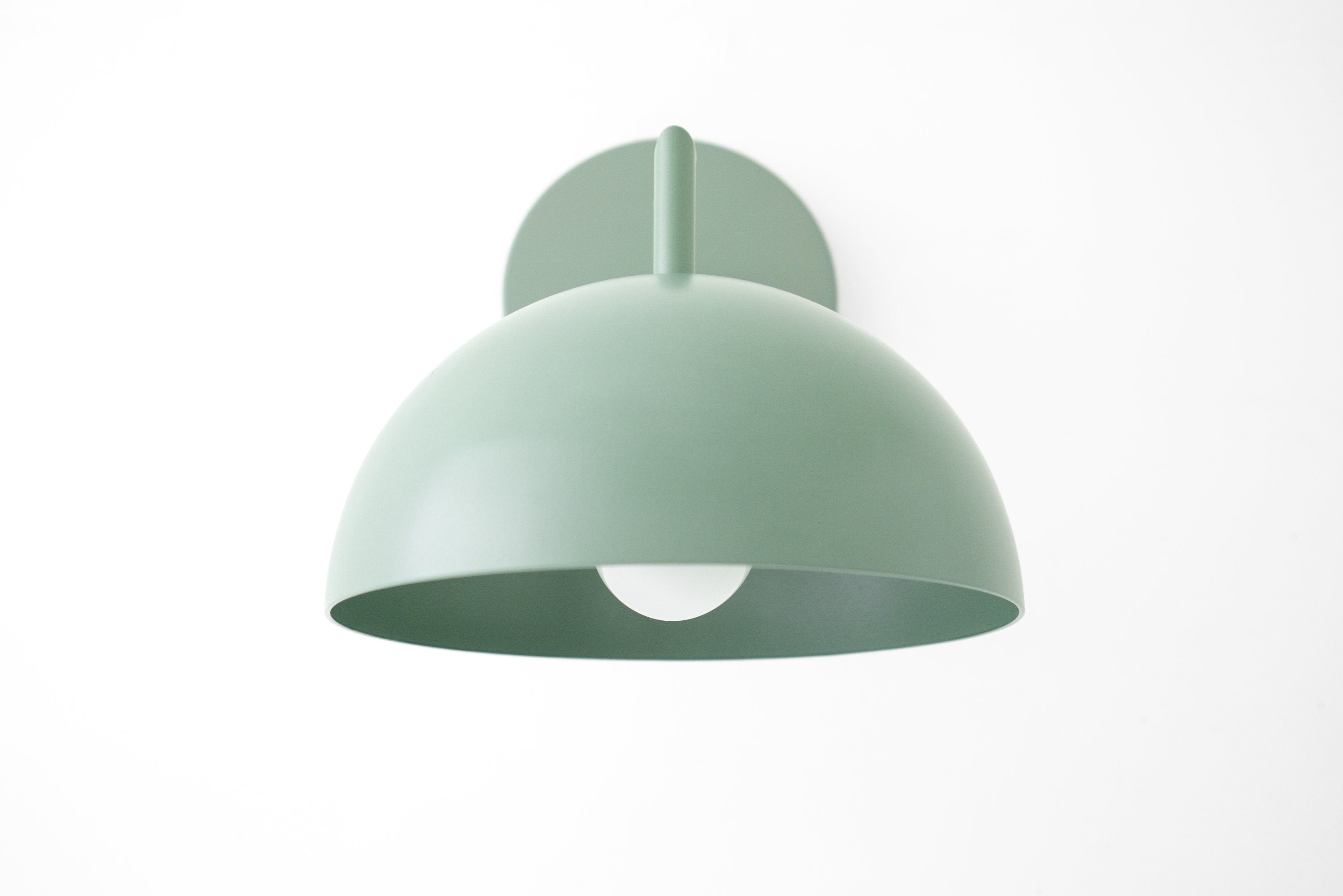 Chroma Minimalist Metal  Dome Sconce