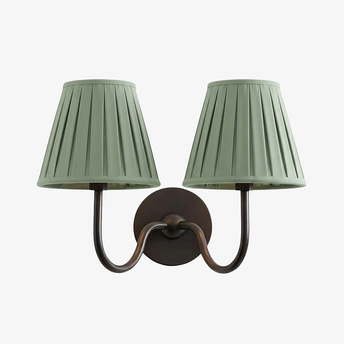 Grace Brass Linen Wall Lamp