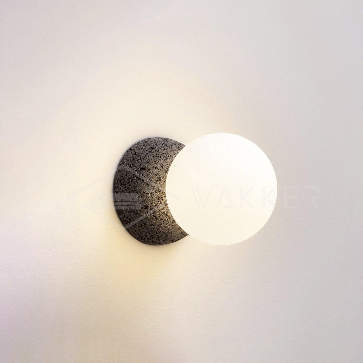 Lustra Wall Lamp Concrete Opal Glass - Letslighting