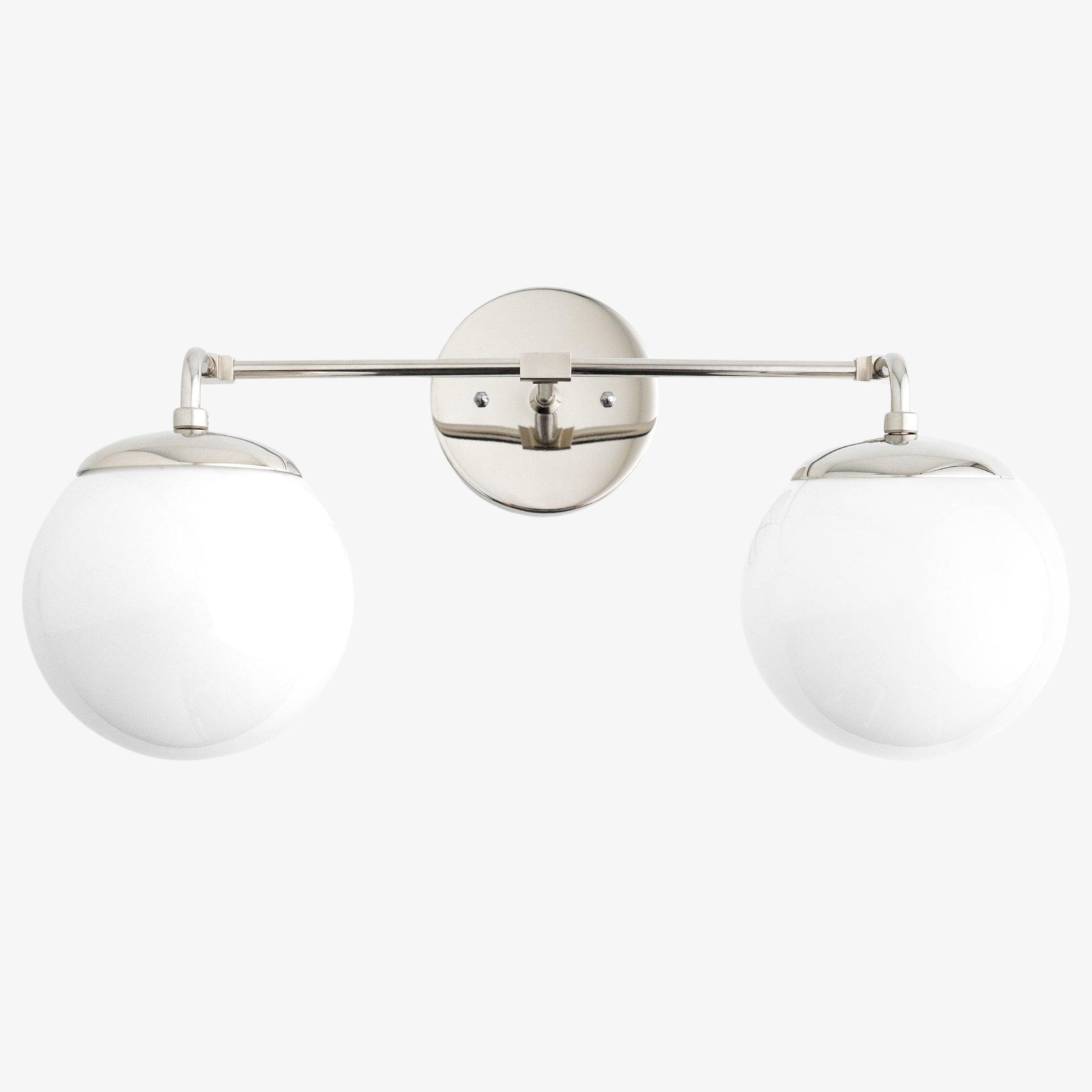 Pearl 2/3-Light Wall Sconce Milk Glass Hallway