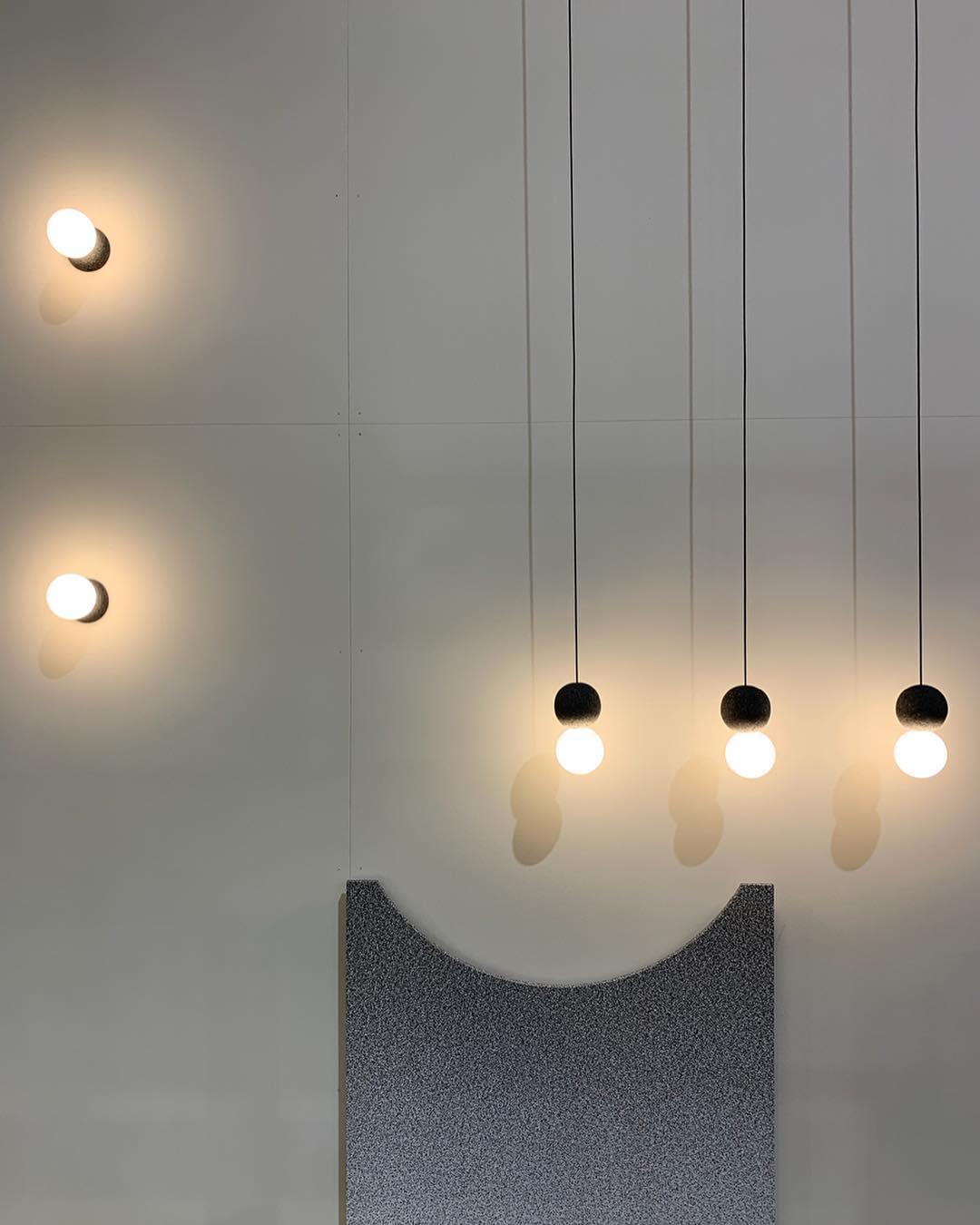 Lustra Wall Lamp Concrete Opal Glass - Letslighting