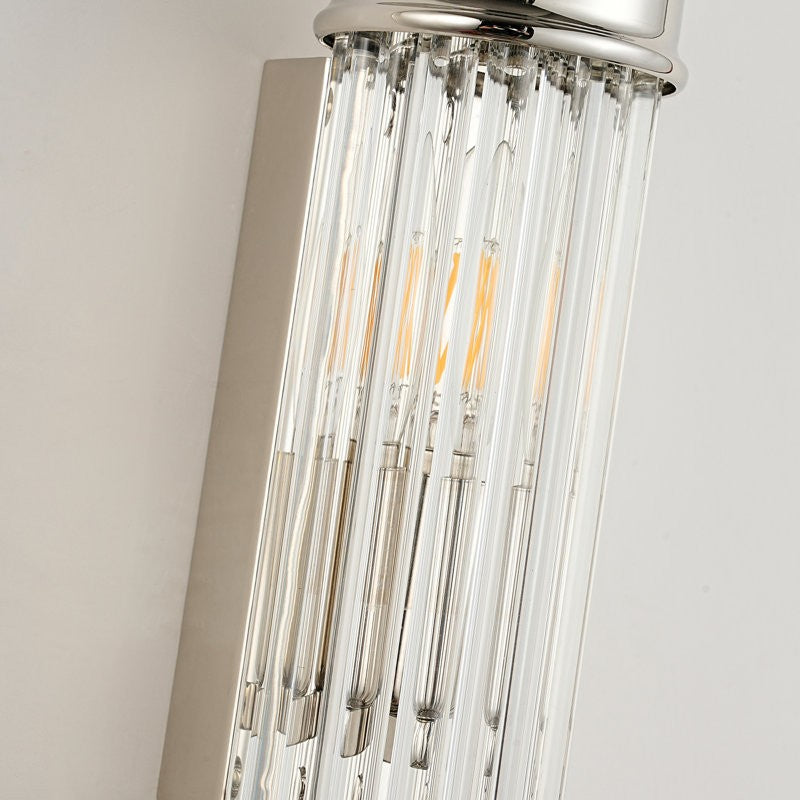 Haze Ribbed Glass Wall Sconce