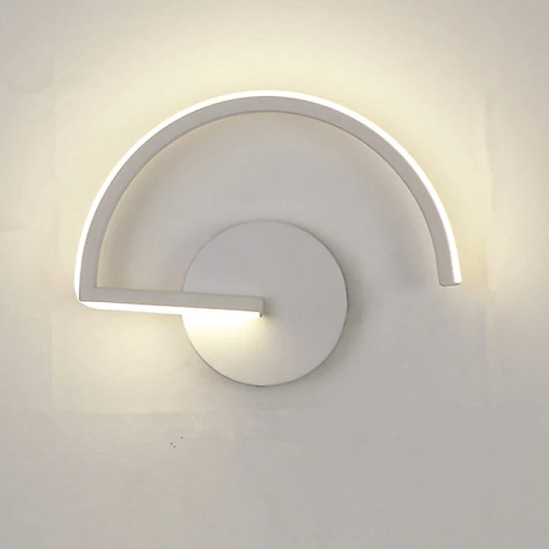 Arisha Minimalist Linear Semicircular Decor Wall Lamp - Letslighting