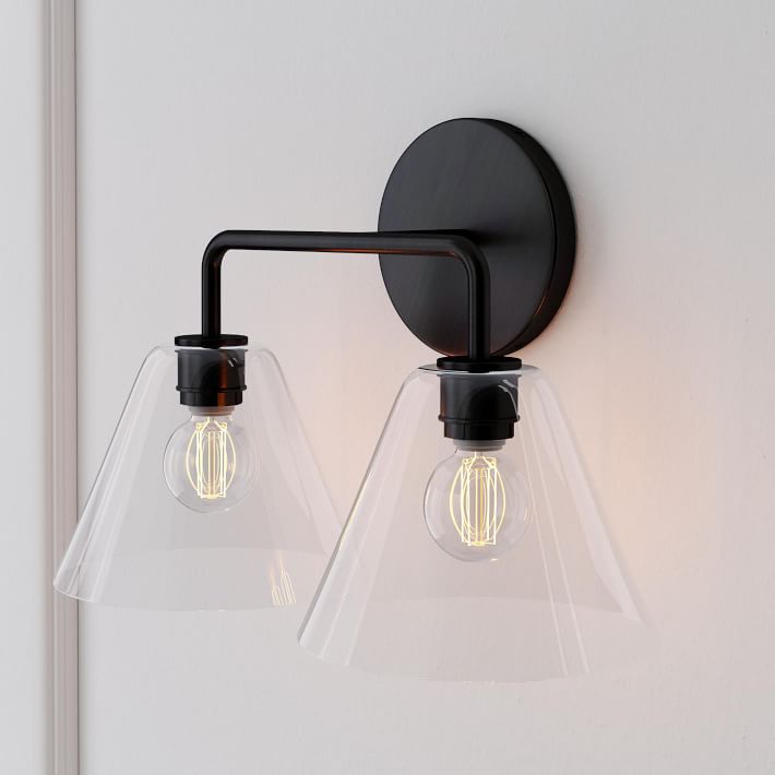 Cone Wall Sconce Milk Glass Living Room