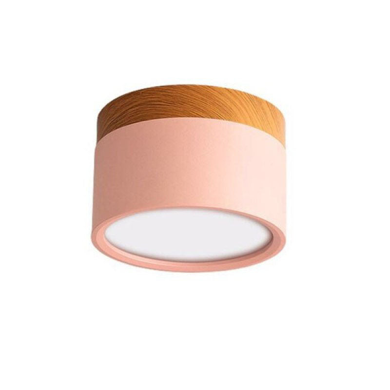 Valentina Modern Cylindrical Metal/Acrylic Flush Mount Ceiling Light Hallway
