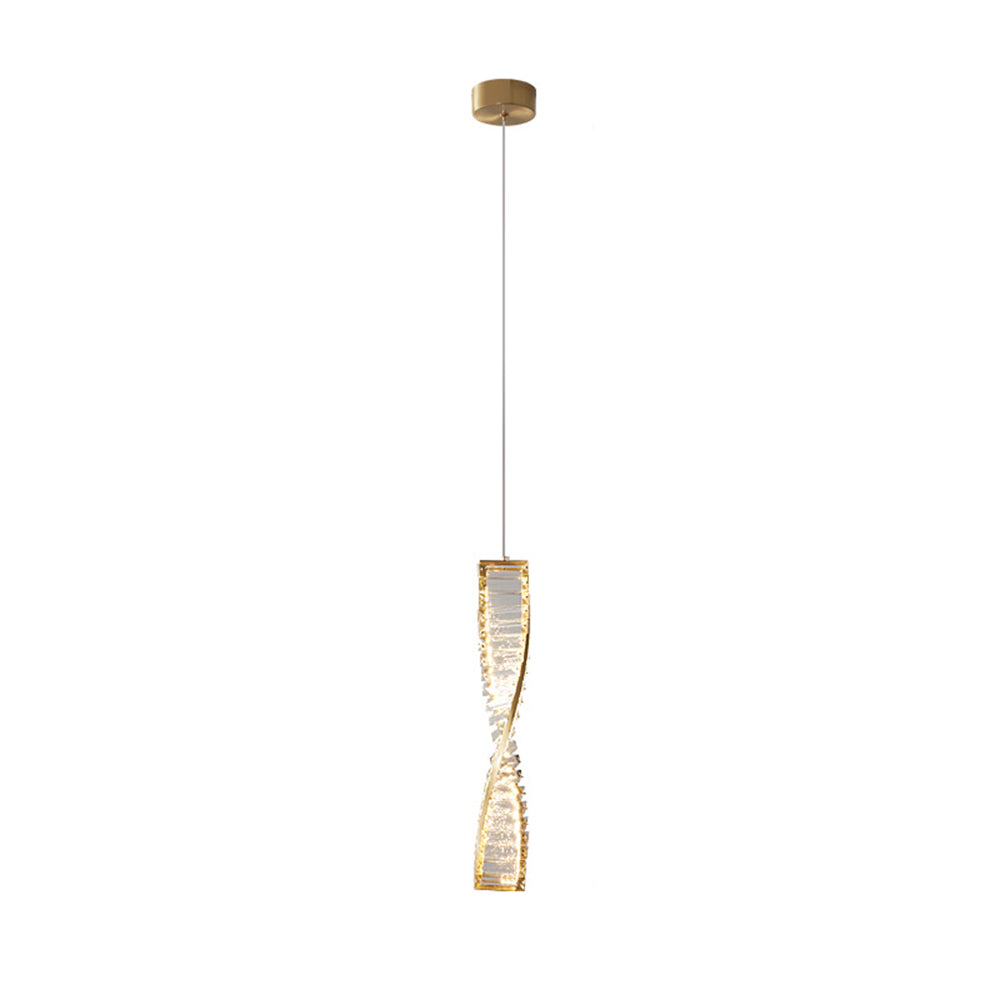 Kristy Modern Spiral Strip Pendant Light - Letslighting