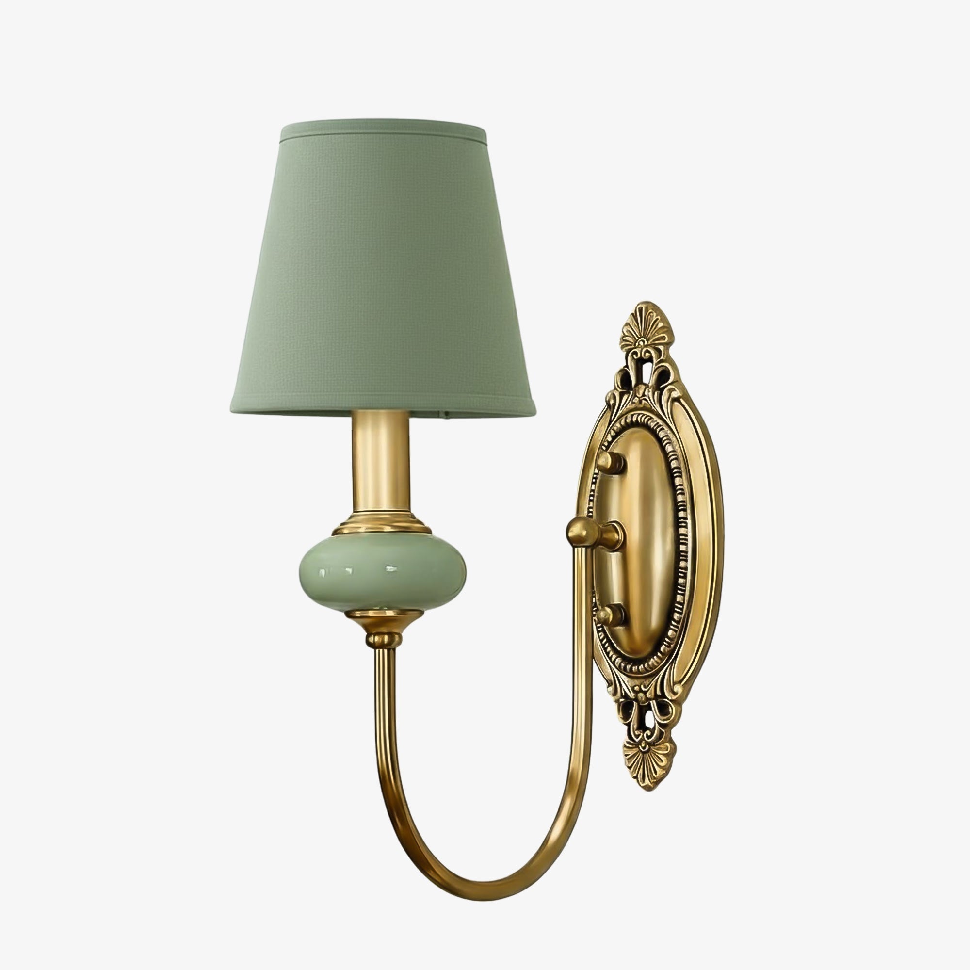 Lodge Wall Lamp Ceramic&Fabric&Metal