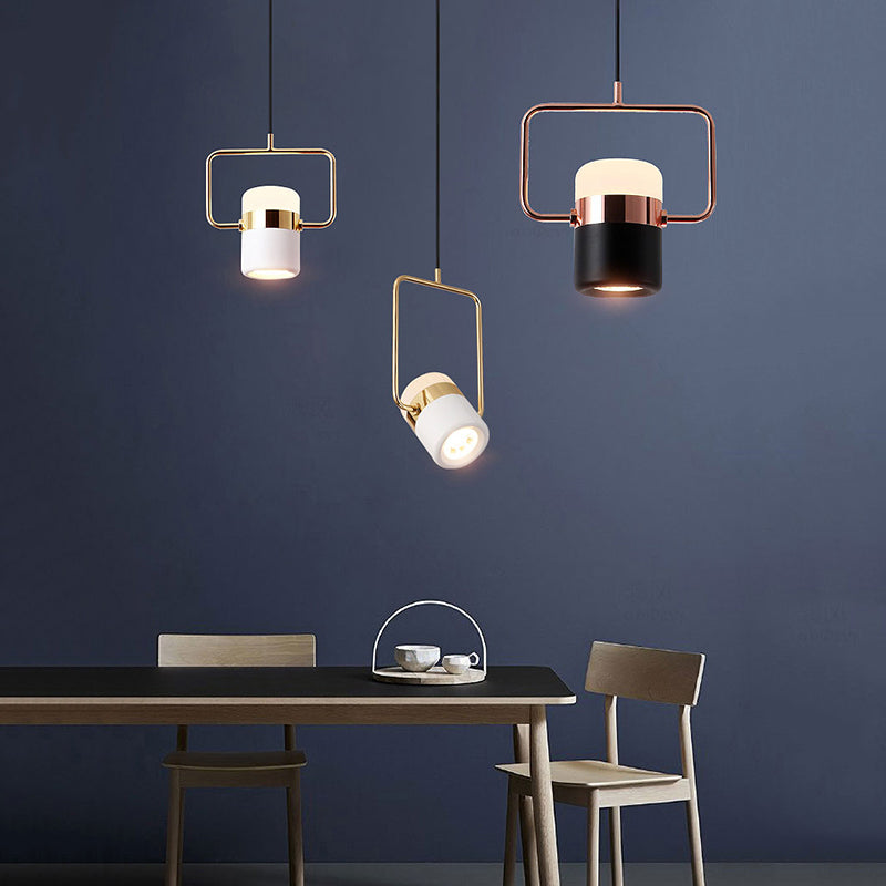 Arisha Modern Industrial Scandinavian Metal Glass Pendant Light