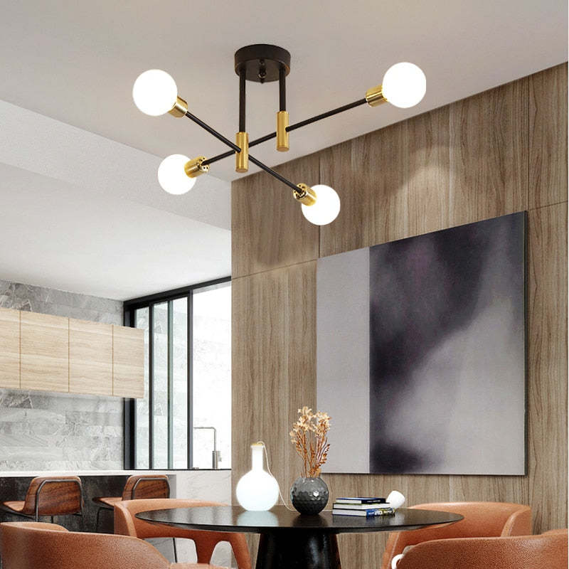 Valentina Retro Satellite Shape Ceiling Light 4/6/8 Head - Letslighting